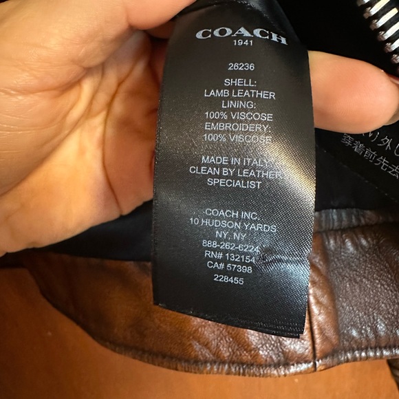 Coach Leather Jacket - Picture 12 of 16